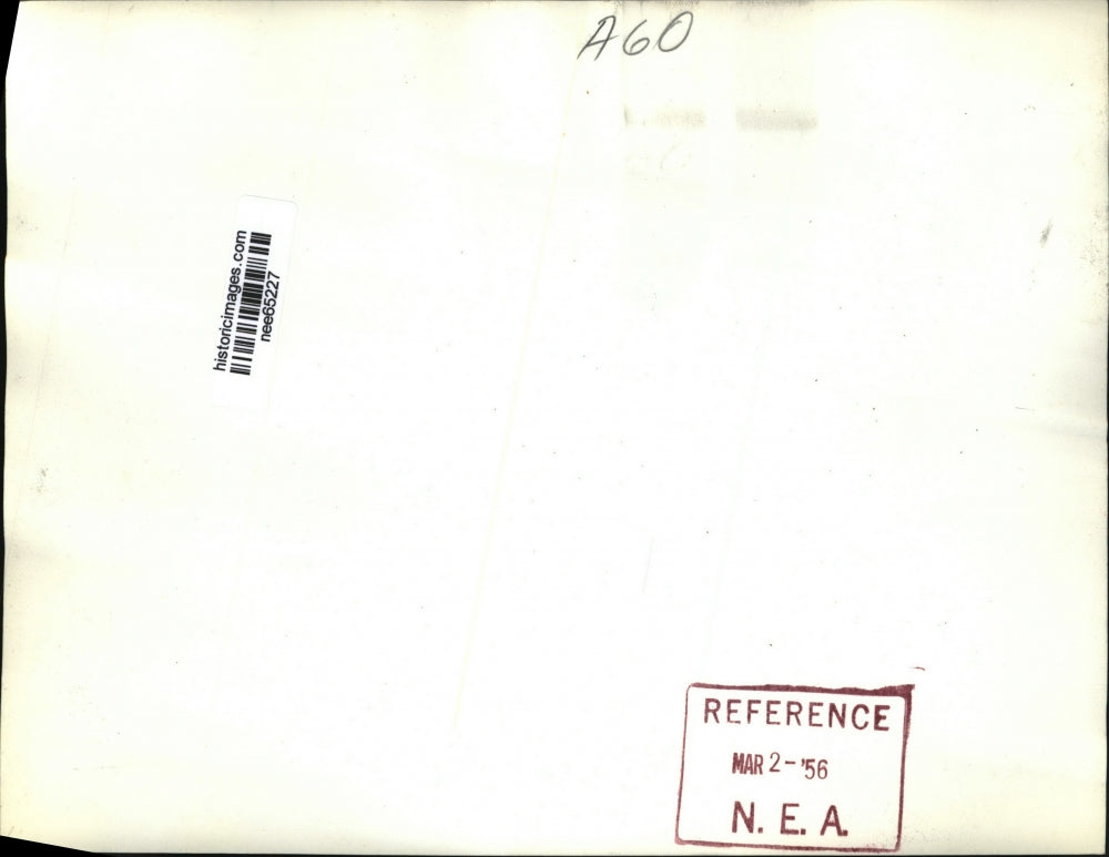 1956 Press Photo Herbert Hoover Jr., Arthur Radford, Walter F George, Washington