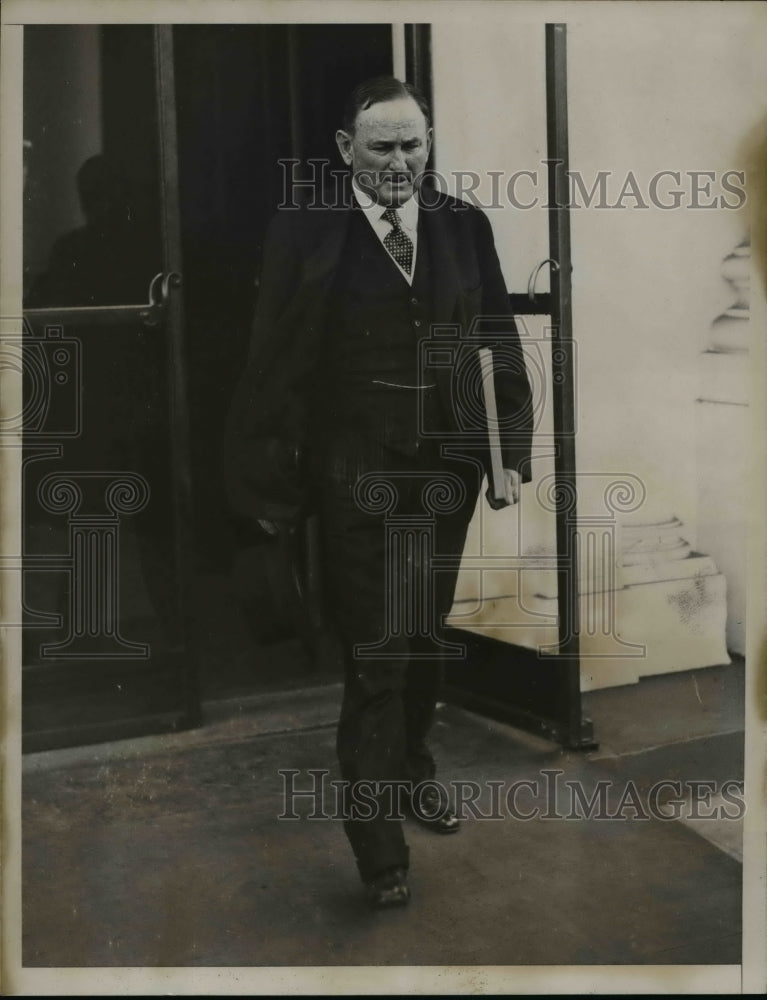 1934 Press Photo Senator Joseph Robinson of Arkansas Leaving White House