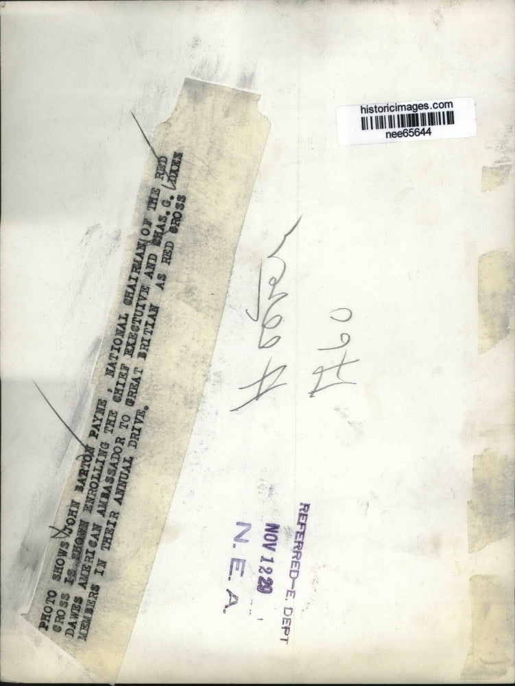 1929 Press Photo Pres.Herbert Hoover with Sen.John BArton Payne and Chas.G.Dawes