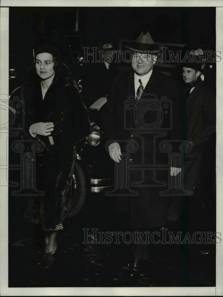 1931 Press Photo President Herbert Hoover & Mrs Herbert Hoover Jr - nee65790