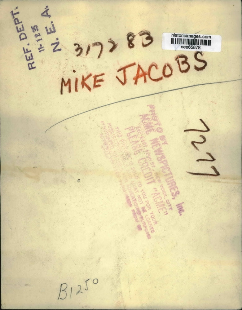 1935 Press Photo Mike Jacobs - nee65878