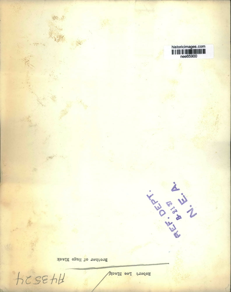 1937 Press Photo Robert Lee Black, brother of Hugo Black.