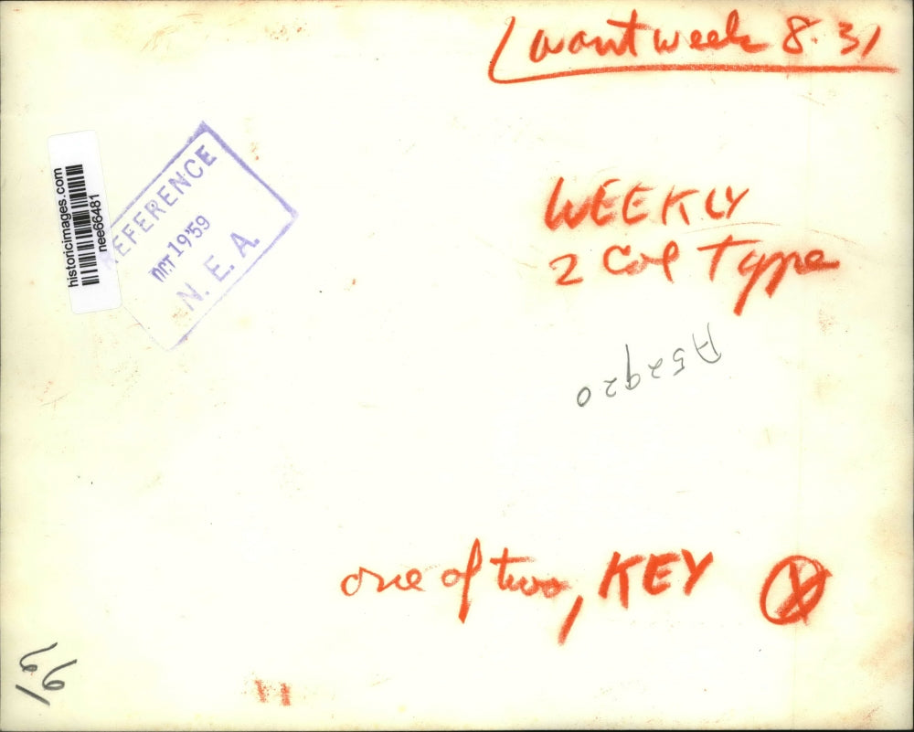 1959 Press Photo Sir Thomas beecham, Shirley Hudson at London Airport