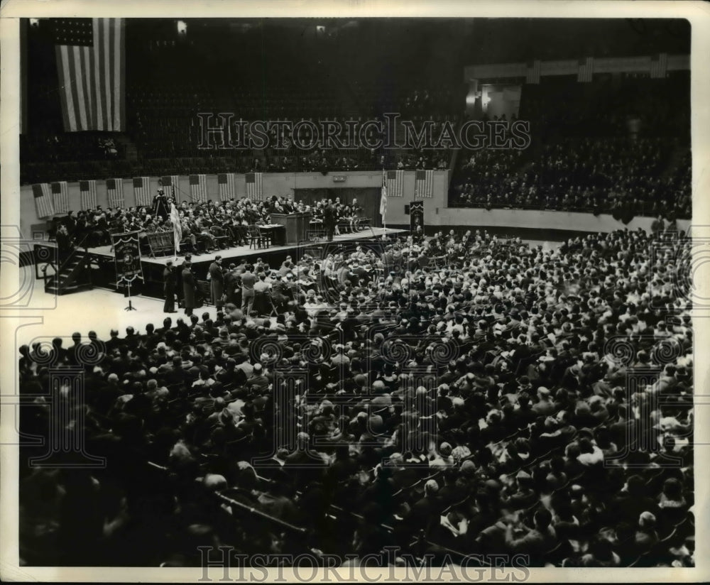 1937 Press Photo Madison Square Garden Rally for Tom Mooney to Pardon Him
