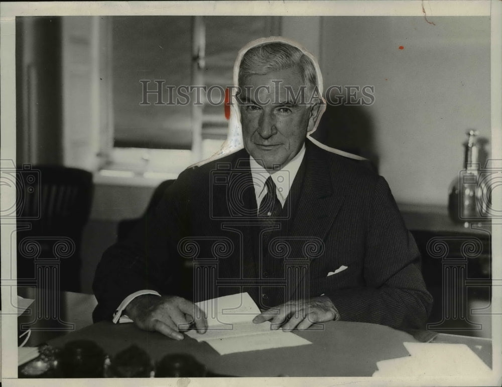 1930 Press Photo Henry P. Fletcher Chairman U.S. Tariff Commission - nee66669