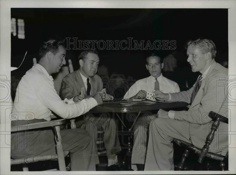 Load image into Gallery viewer, 1938 Press Photo Walter Jacobs, Jack Liston, Wingate Bixly, Charlton Wallace
