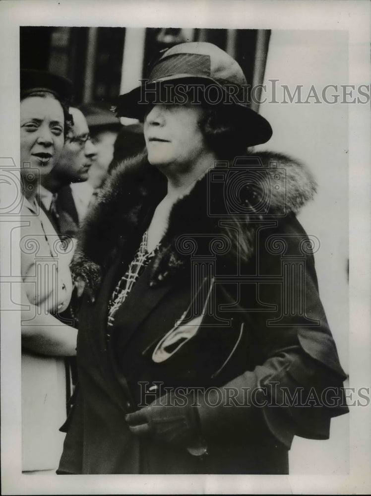 1937 Press Photo Lady Snowden Attending Service for Late Lord Snowden