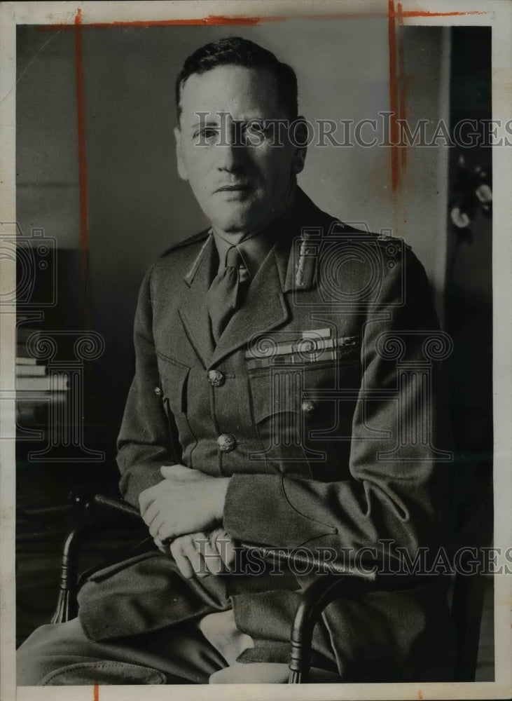 1940 Press Photo Lt Gen C J E Auchinlock appointed new Commander in Chief/India- Historic Images