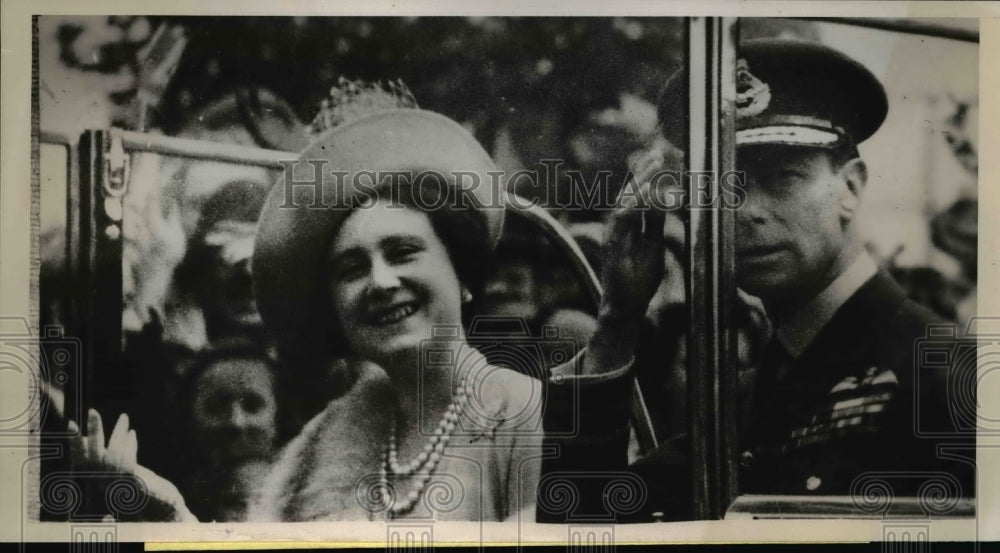 1939 Press Photo Vancouver-Candid snapshot of their Majesties on visit.