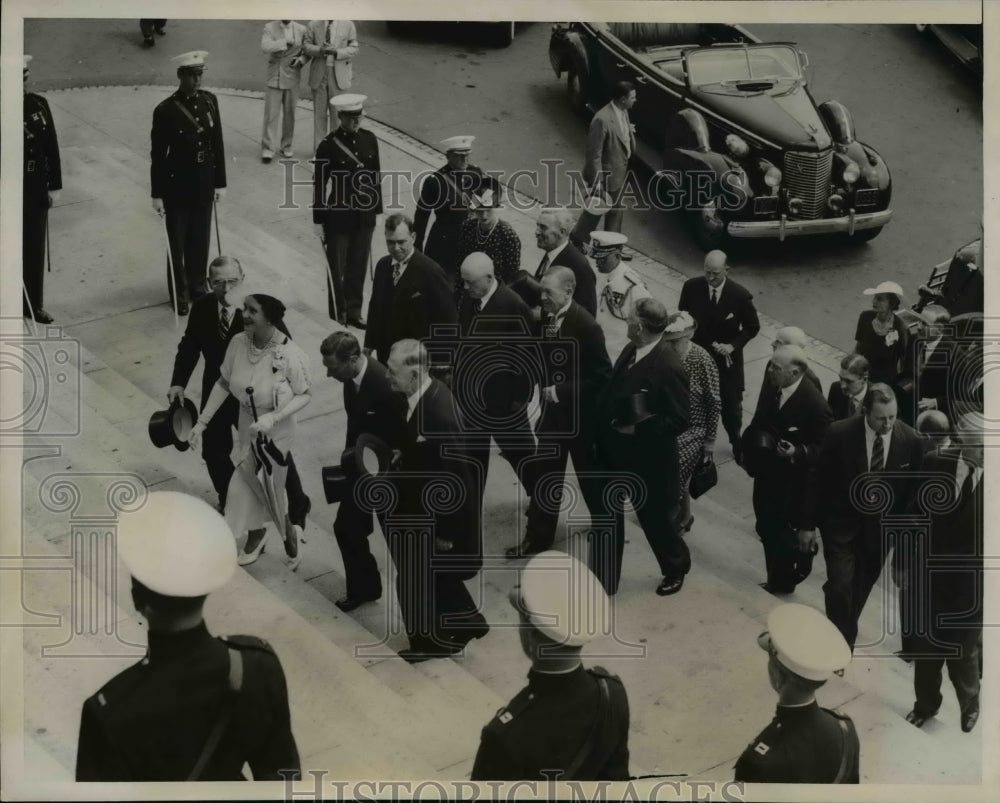 1939 Press Photo Washington DC King George and Queen Elizabeth - nee66969