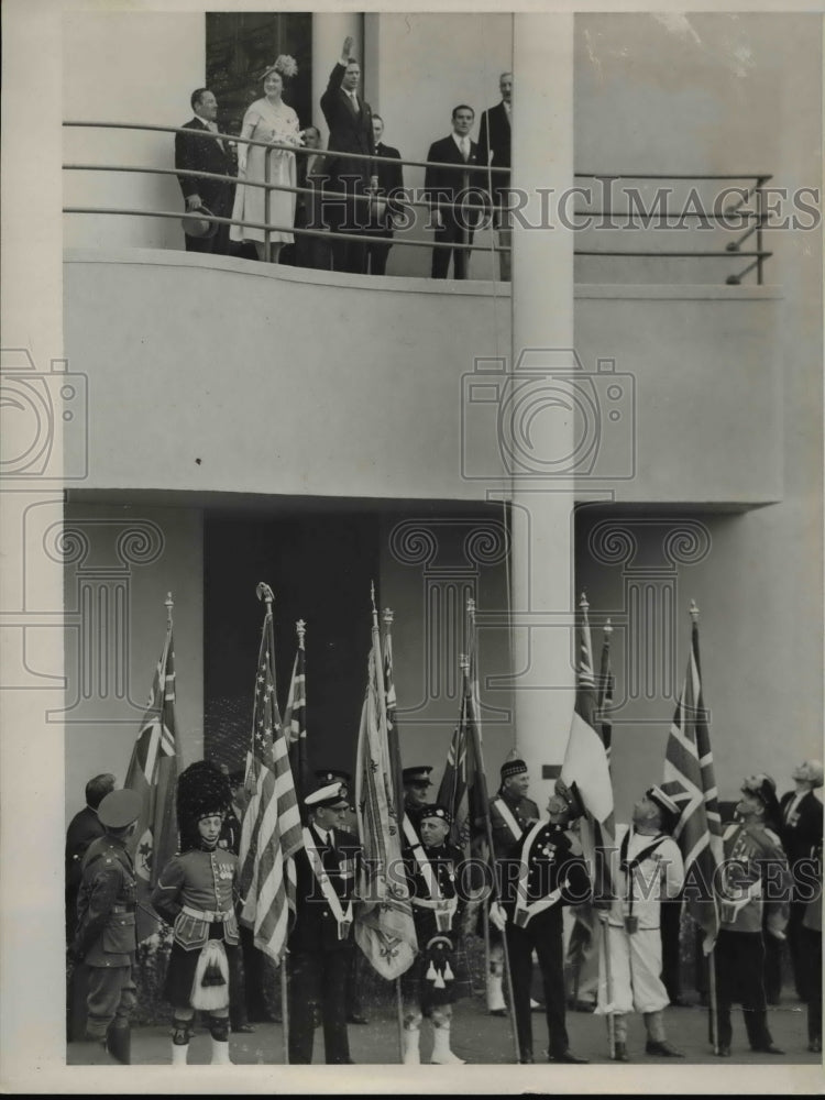 1939 Press Photo King George And Queen Elizabeth In United States - nee67127