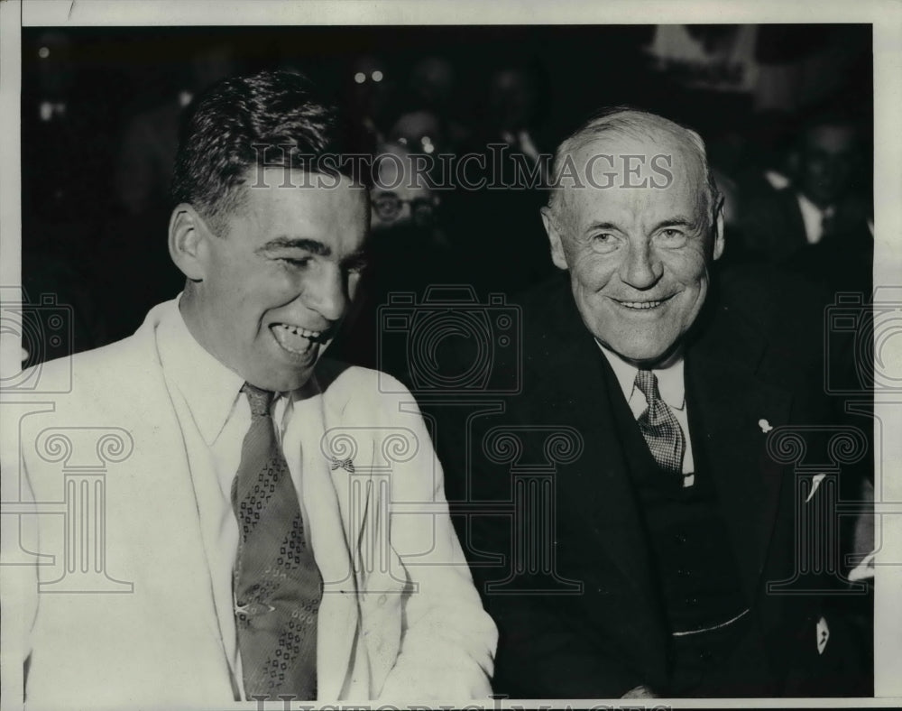 1939 Press Photo Gov. White Ingalls, David Bez - nee67672