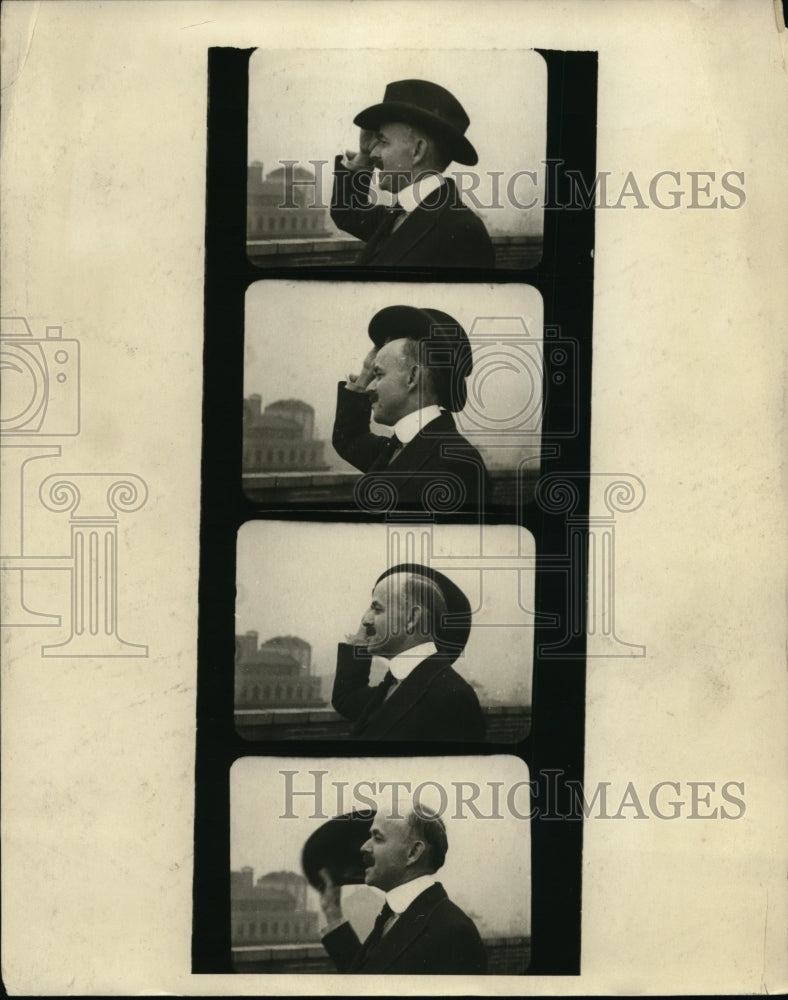 1923 Press Photo Judge Ben Lindsay Wears Hat - nee67806