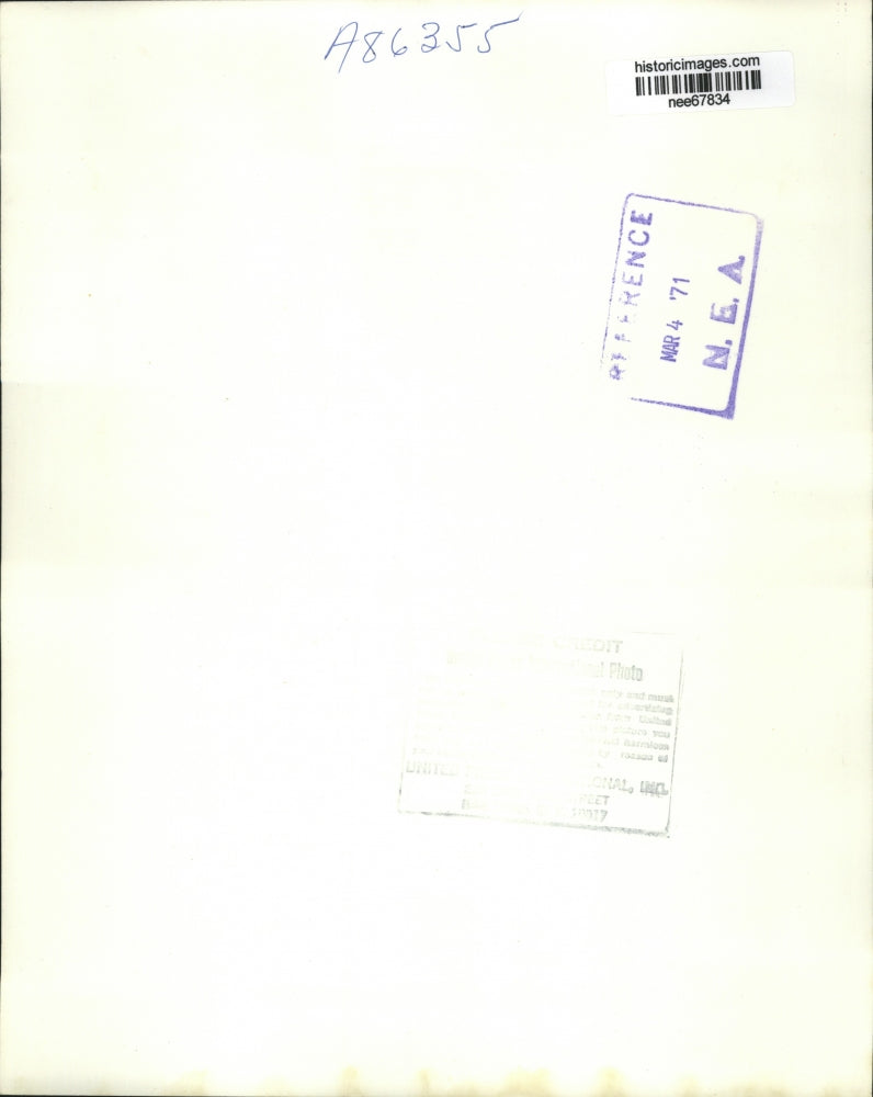 1971 Press Photo Sen Edmund Muskie and George Meany in Miami Beach FL