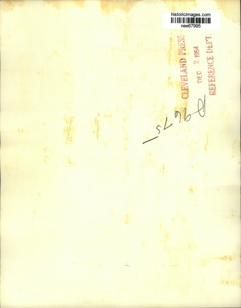 1954 Press Photo Gov. John Fine Penn(L) & Gov. Frank Lausche Ohio, turnpike ded.