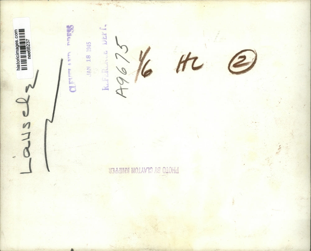 1945 Press Photo Wife of Governor Frank J Lausche of Ohio - nee68237