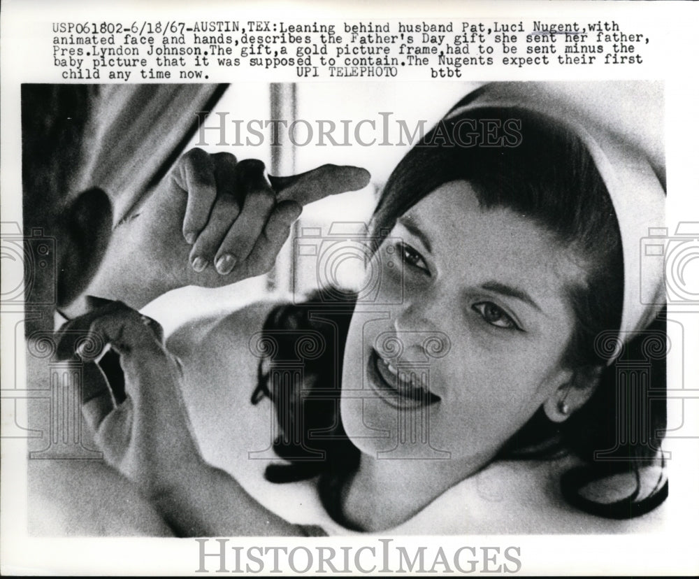 1967 Press Photo Luci Nugent Daughter of President Lyndon Johnson - nee68282