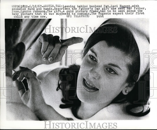 1967 Press Photo Luci Nugent Daughter of President Lyndon Johnson - nee68282