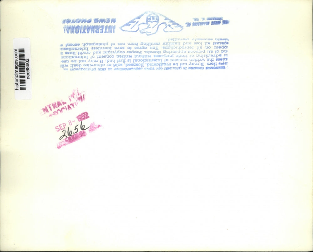 1952 Press Photo Sen.Robert Taft arrived at Washingston Natl. Airport.