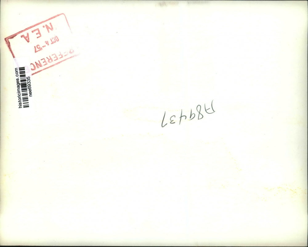 1957 Press Photo Robert Scott testifies before Senate Labor Rackets Committee