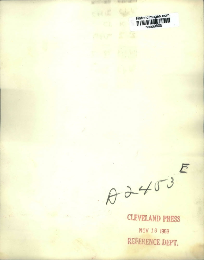 1953 Press Photo Farmer With Black Egg - nee69805