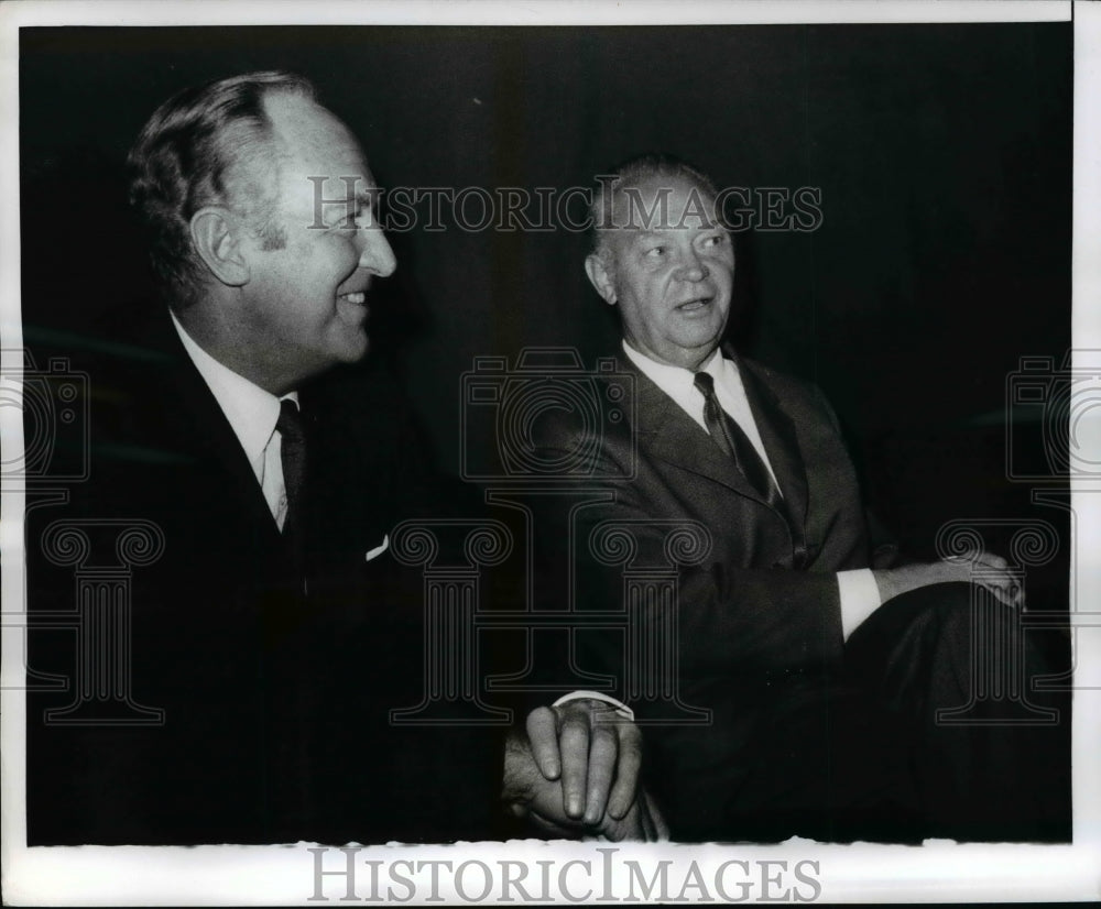1969 Press Photo William Rogers and Swedish Foreign Minister Torsten Nilsson