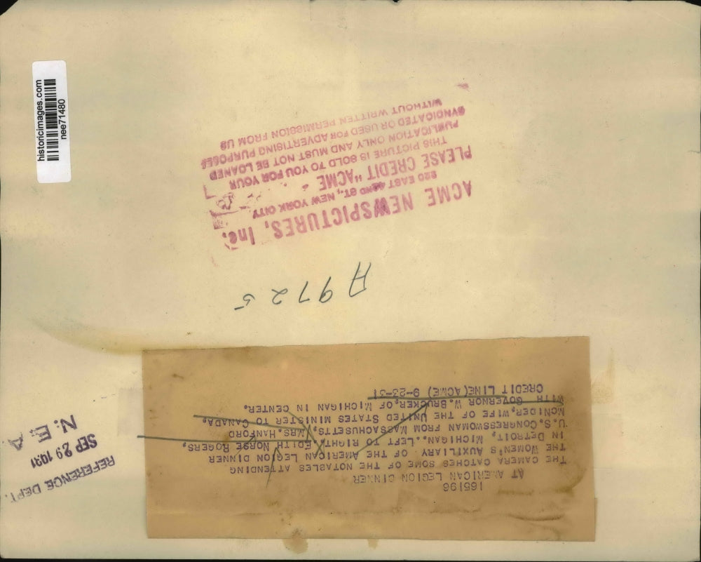 1931 Press Photo Edith Norse Rogers, Mrs Hanford Mcnider and Gov W Bruckner