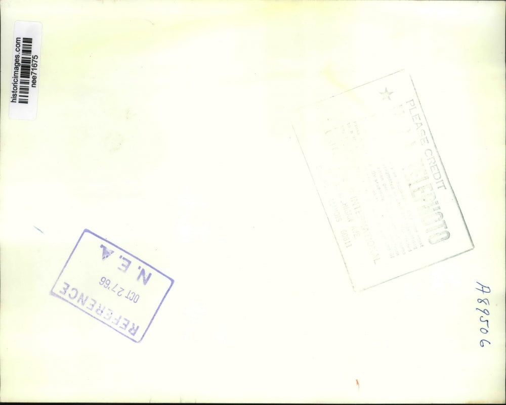 1966 Press Photo Control Center Of A Missile Launching Site - nee71675