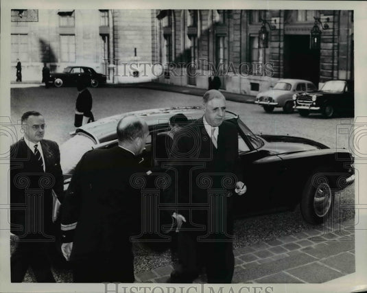 1958 Press Photo French General Charles de Gaulle - nee71768