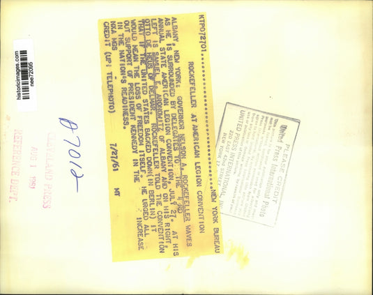 1961 Press Photo Nelson Rockefeller, Samuel Aronowitz, Otto De Heus - nee72095