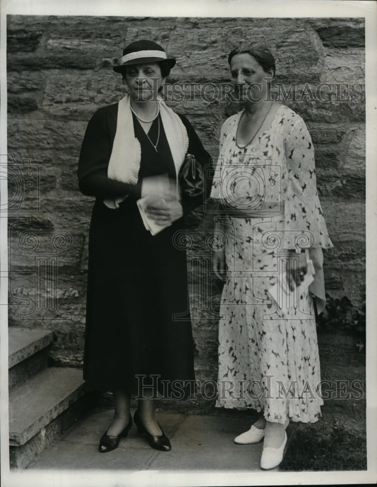 1933 Press Photo Frances Perkins, Commencement speaker Baldwin School, Elizabeth