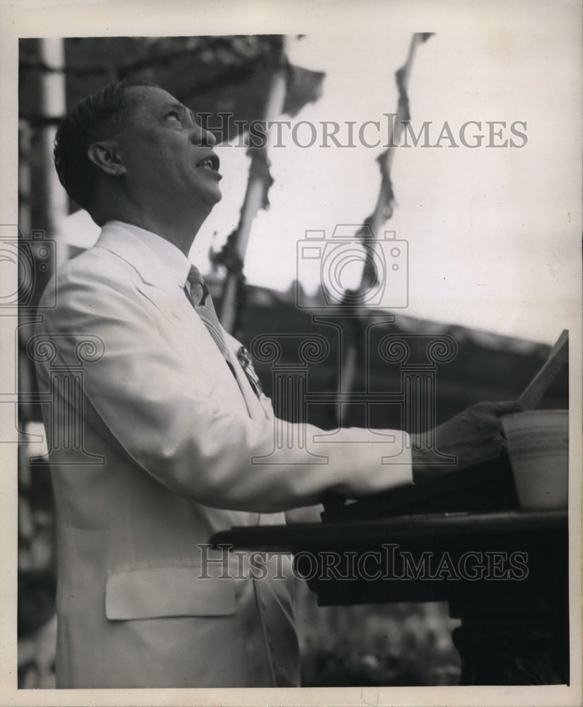1946 Press Photo Manila Manuel Roxas 1st President Philippine Republic, new flag- Historic Images