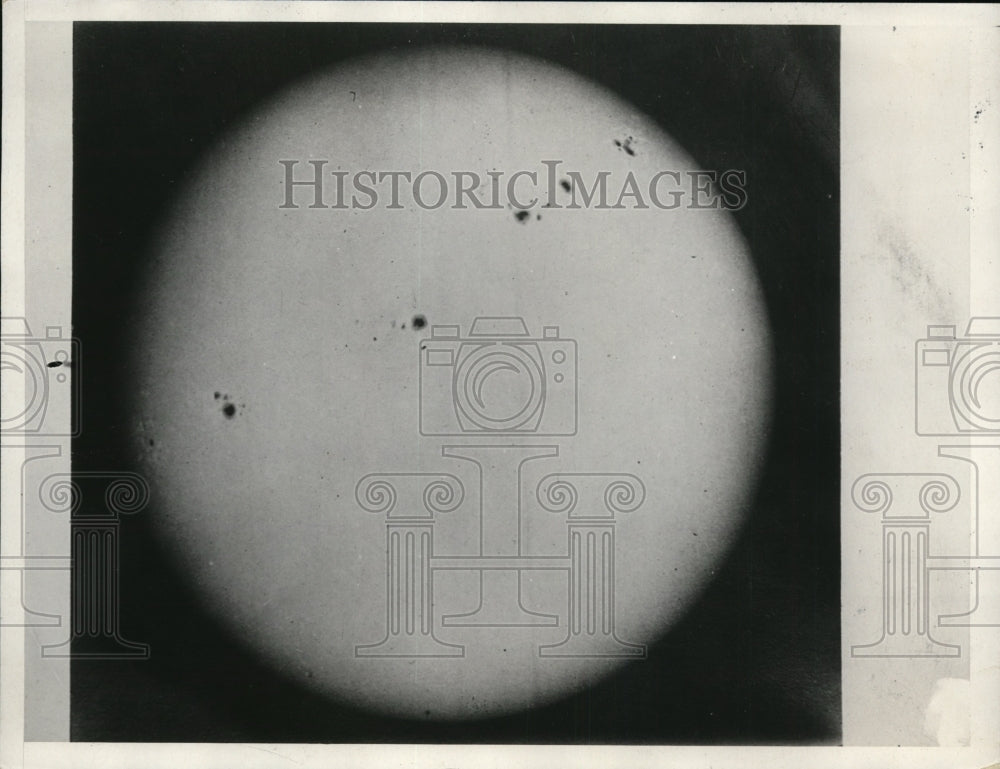 1932 Press Photo Sun Spots - nee73397