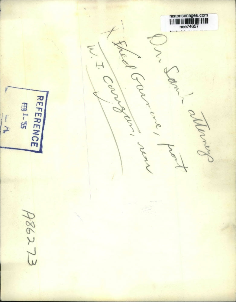 1955 Press Photo Dr Sam Sheppard's atty Fred Garnone & W Corrigan - nee74657