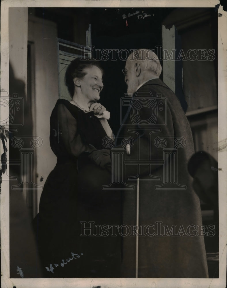 1922 Press Photo Mrs Theodore Roosevelt & Oscar Strauss, - nee74730