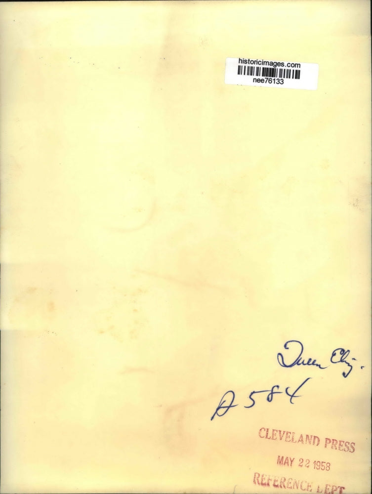 1958 Press Photo Britain's Queen Elizabeth Inspects Guided Missiles - nee76133