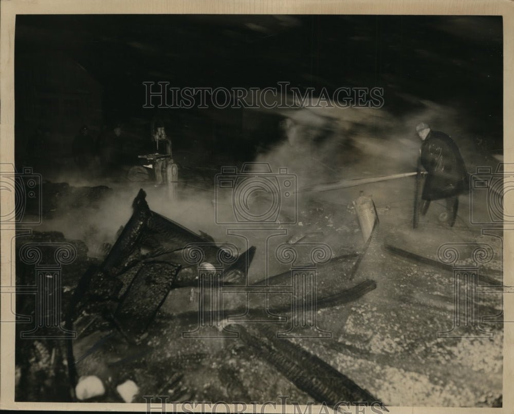 1949 Press Photo Fire at Parma Heights. - nee76435- Historic Images