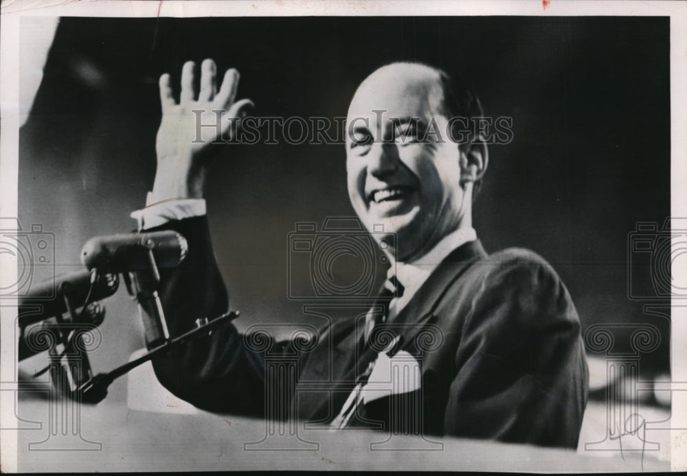 1952 Press Photo Governor Adlai Stevenson Democratic Presidential Candidate