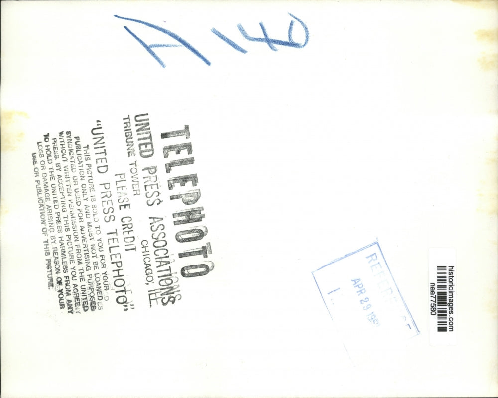 1959 Press Photo Queen Juliana of Netherlands & Prince Bernhard La Canada Cal