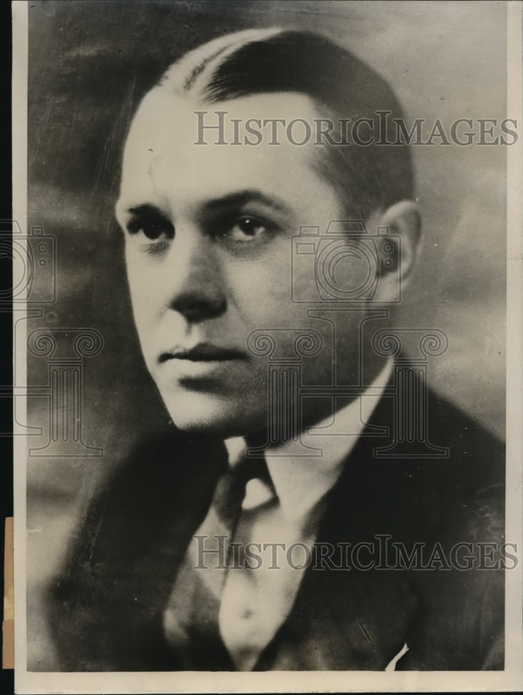 1933 Press Photo William Hamm Jr brewer od St Paul Minn was abducted for ransom- Historic Images