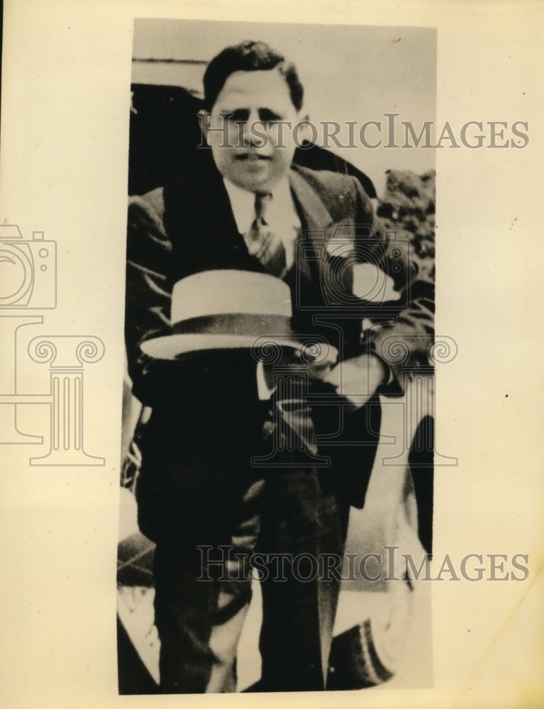 1938 Press Photo Arthur Fierd, Business from N.Y has been kidnap and mureder.