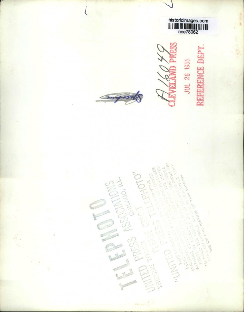 1955 Press Photo President Eisenhower at National Airport in Washington DC