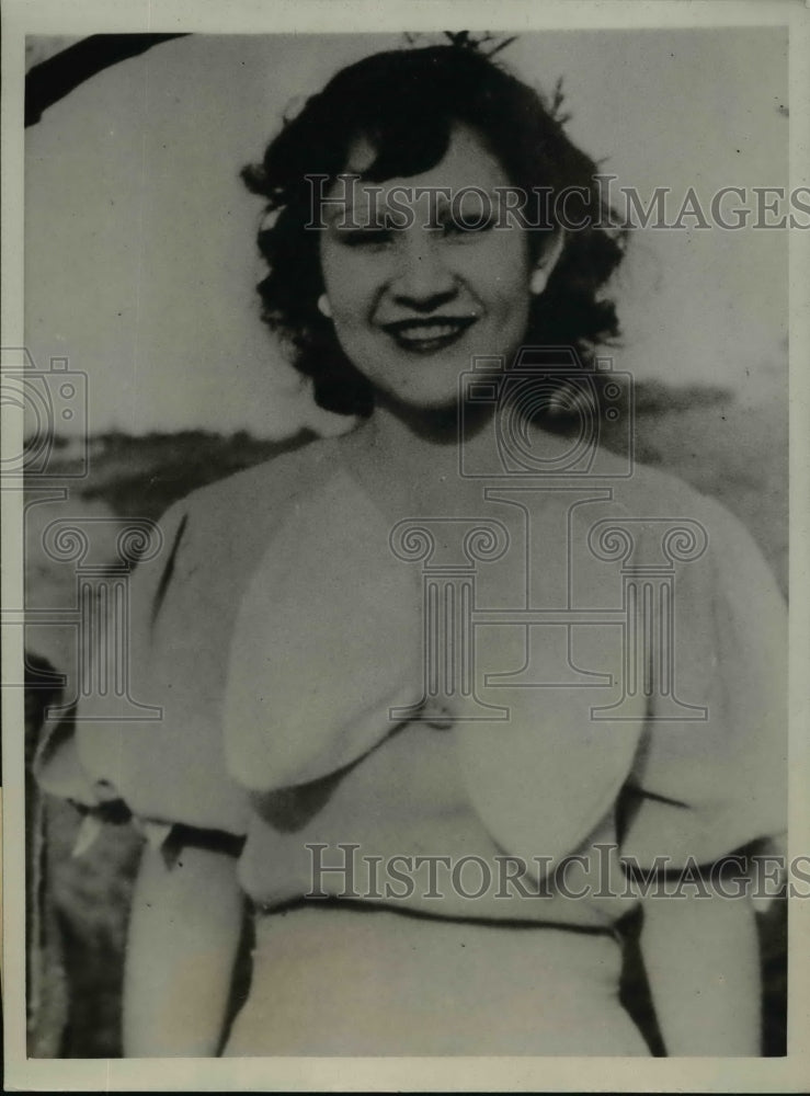 1934 Press Photo Celia Sota Murdered Police Looks for Unnamed Sailor in San Dieg