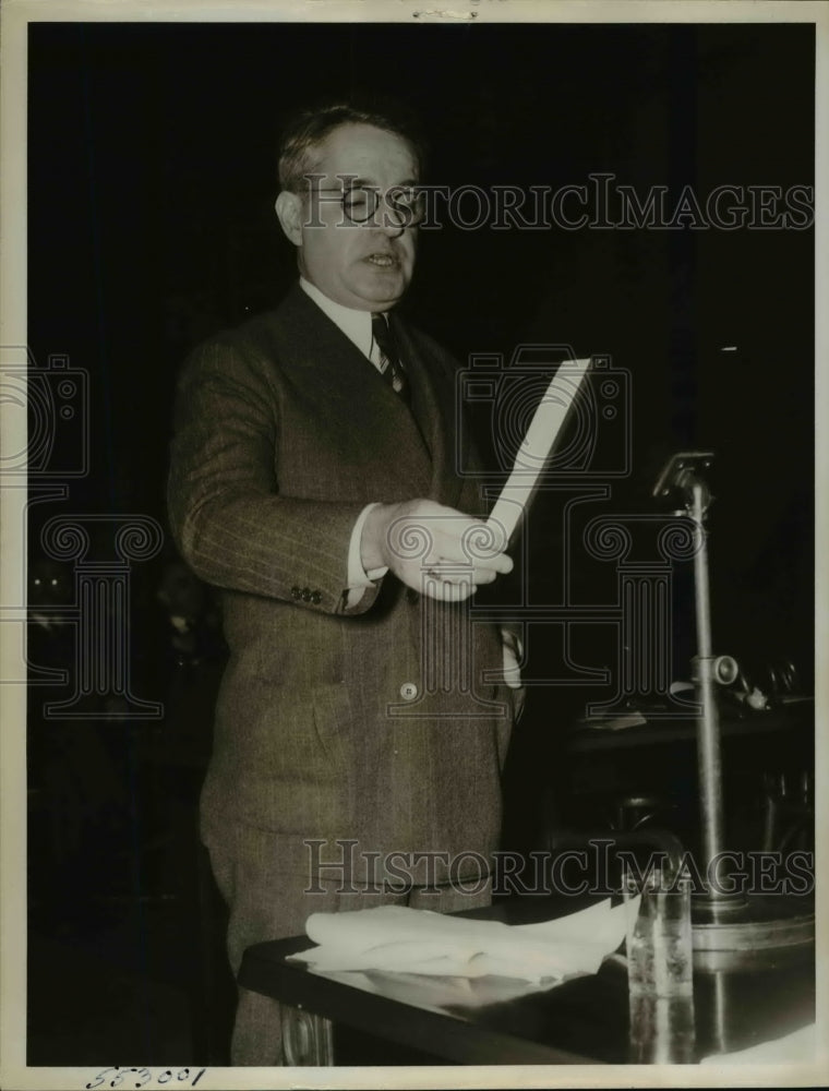 1940 Press Photo Patrick Gorman of AFL at House Ways & Means Committee