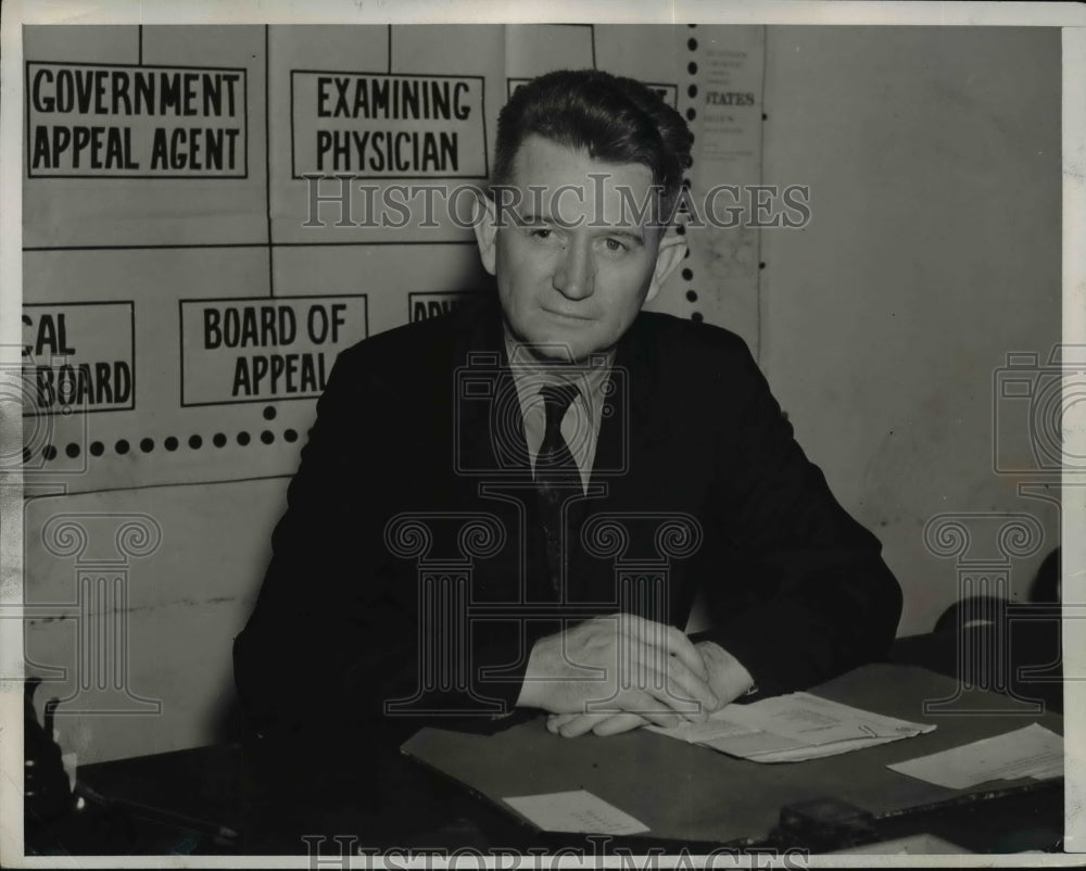 1940 Press Photo Major Gen. Lewis B. Hershey, Director of U.S Selctive Service.