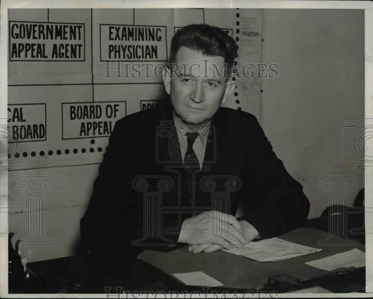 1940 Press Photo Major Gen. Lewis B. Hershey, Director of U.S Selctive Service.