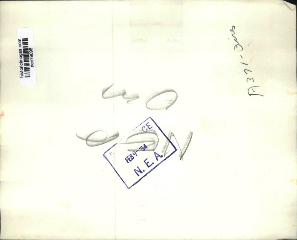 1954 Press Photo Fire in Business block in Haymarket Square Dist. of Boston.