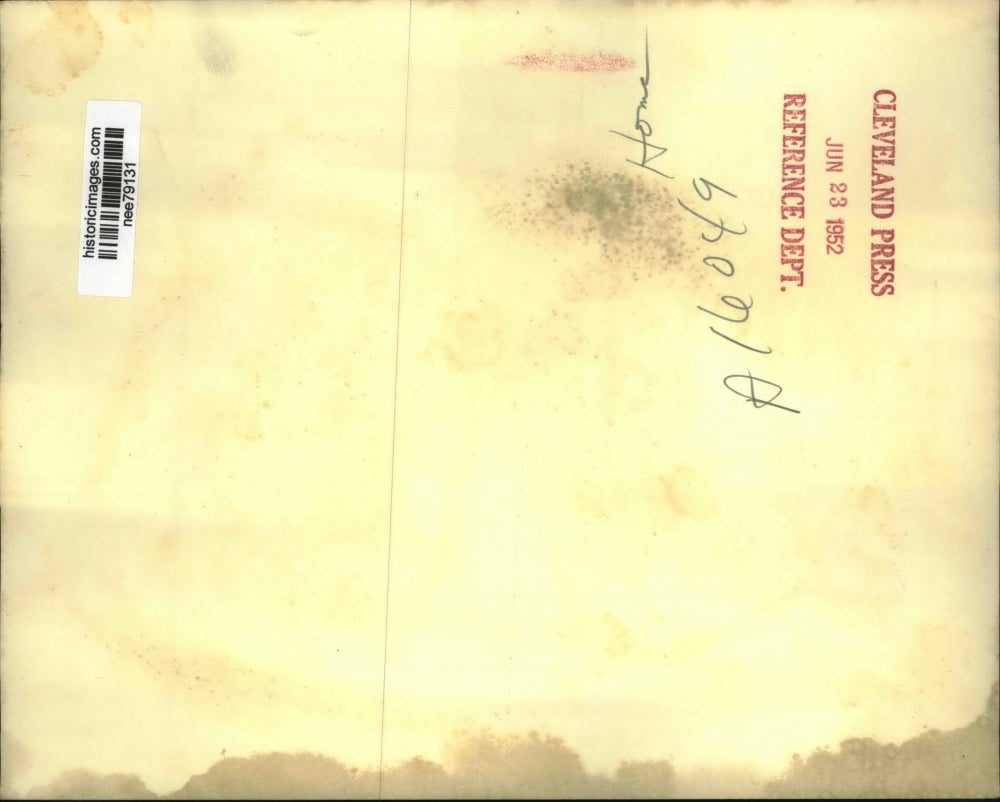 1952 Press Photo Gen.Dwight Eisenhower at Eisenhower birthplace in Denisin Tex.