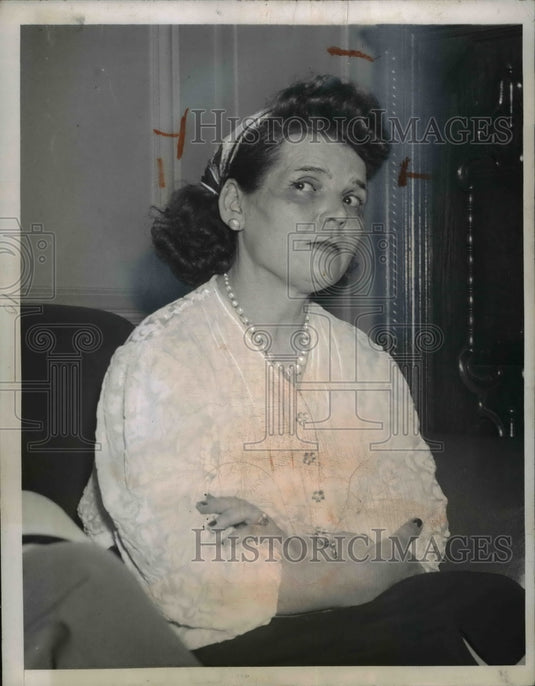 1948 Press Photo Mrs Oksana Konsenkina Soviet chemistry teacher in NYC