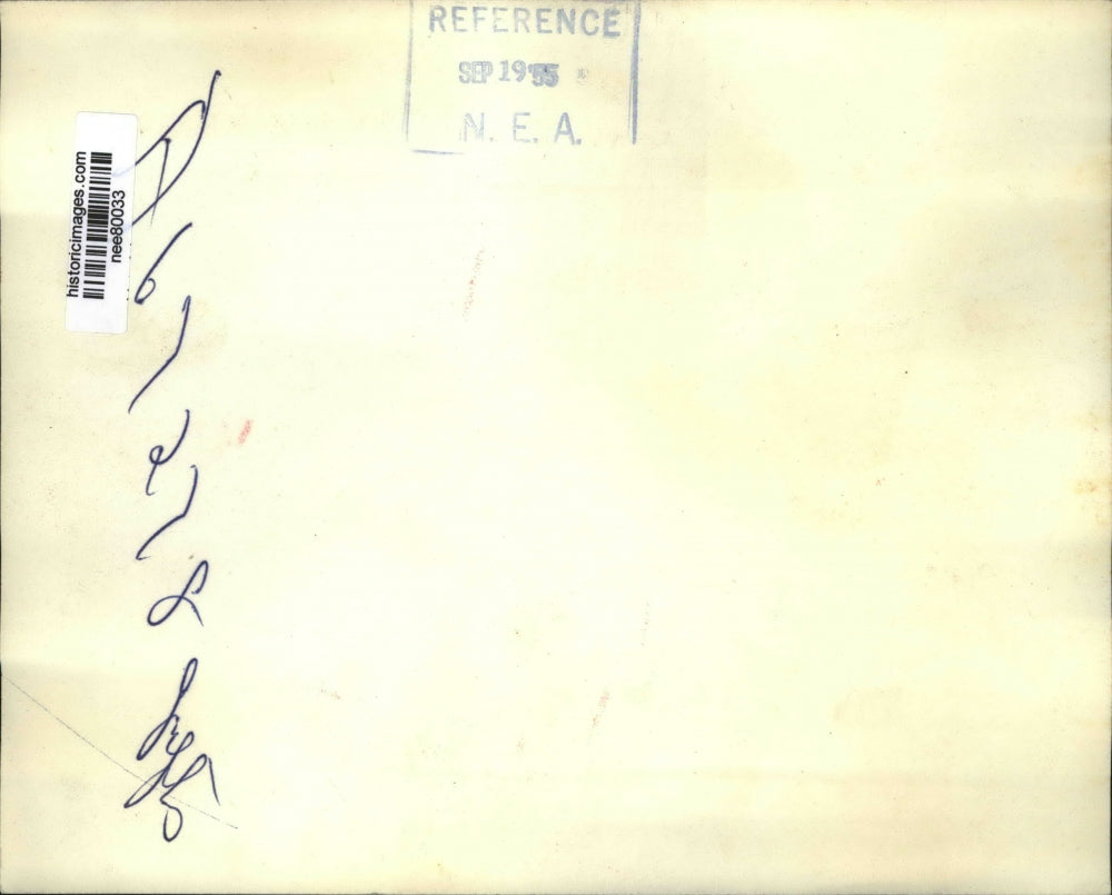 1955 Press Photo President Eisenhower, CA Weideman Denison Texas - nee80033